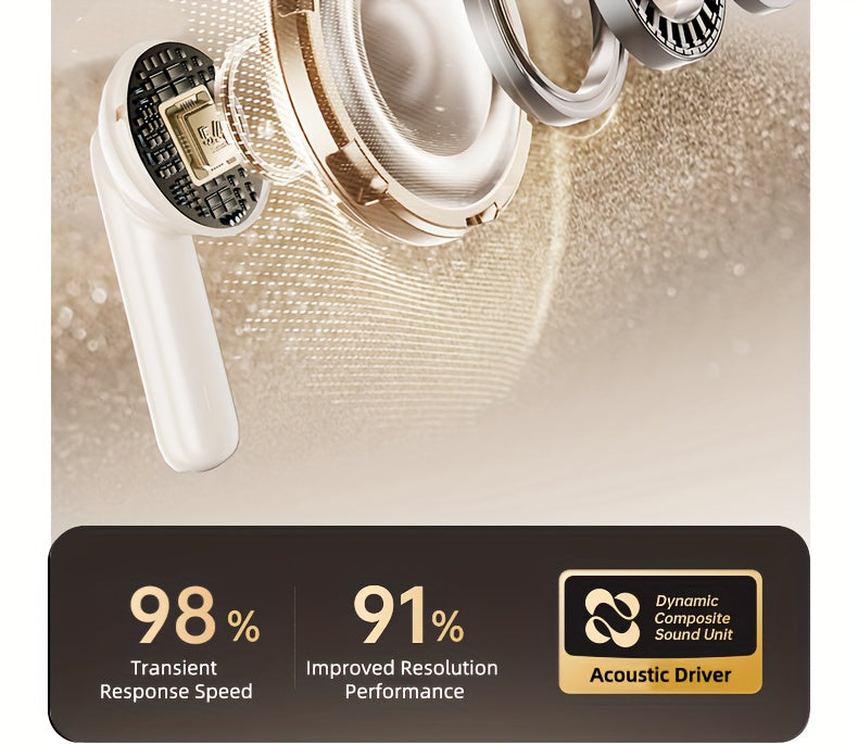 Auriculares Bluetooth | [Acer OHR546] Auriculares inalámbricos TWS: con cancelación de ruido para llamadas, deportes y correr, diseño