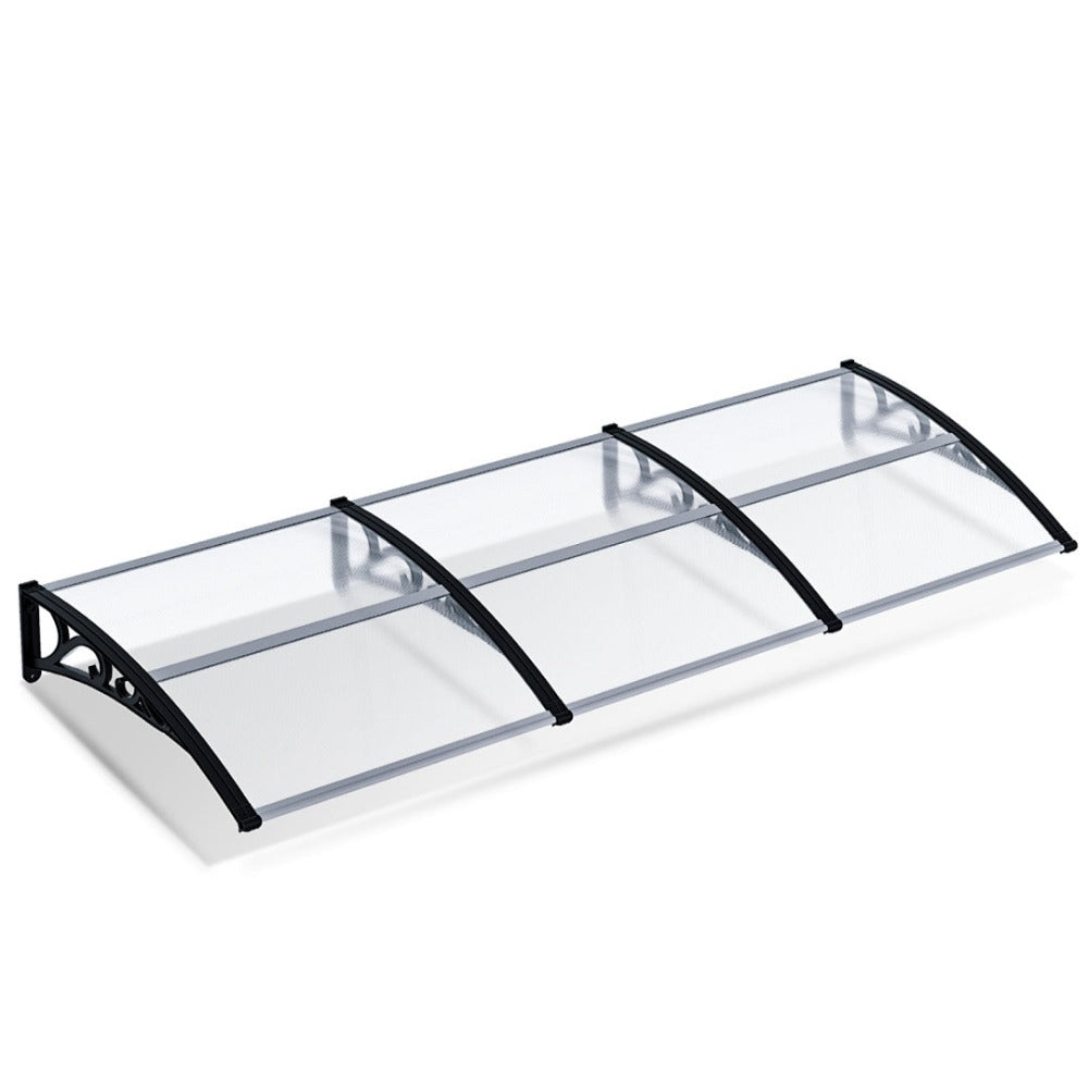Toldo inclinado, toldo de toldo, soporte de toldo para escaparate, para puerta de entrada, protección contra la intemperie, cubierta para la lluvia, toldo para puerta de entrada, diseño de toldo curvo, toldo para puerta, toldo para jardín, balcones, venta
