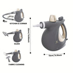 SUPERLEX Limpiador a Vapor Portátil de 1050W con Bloqueo de Seguridad - Vaporizador Multiusos para el Hogar, Alfombras, Coches, Pisos, Ventanas y Sofás, Eliminación de Manchas con Aditivos