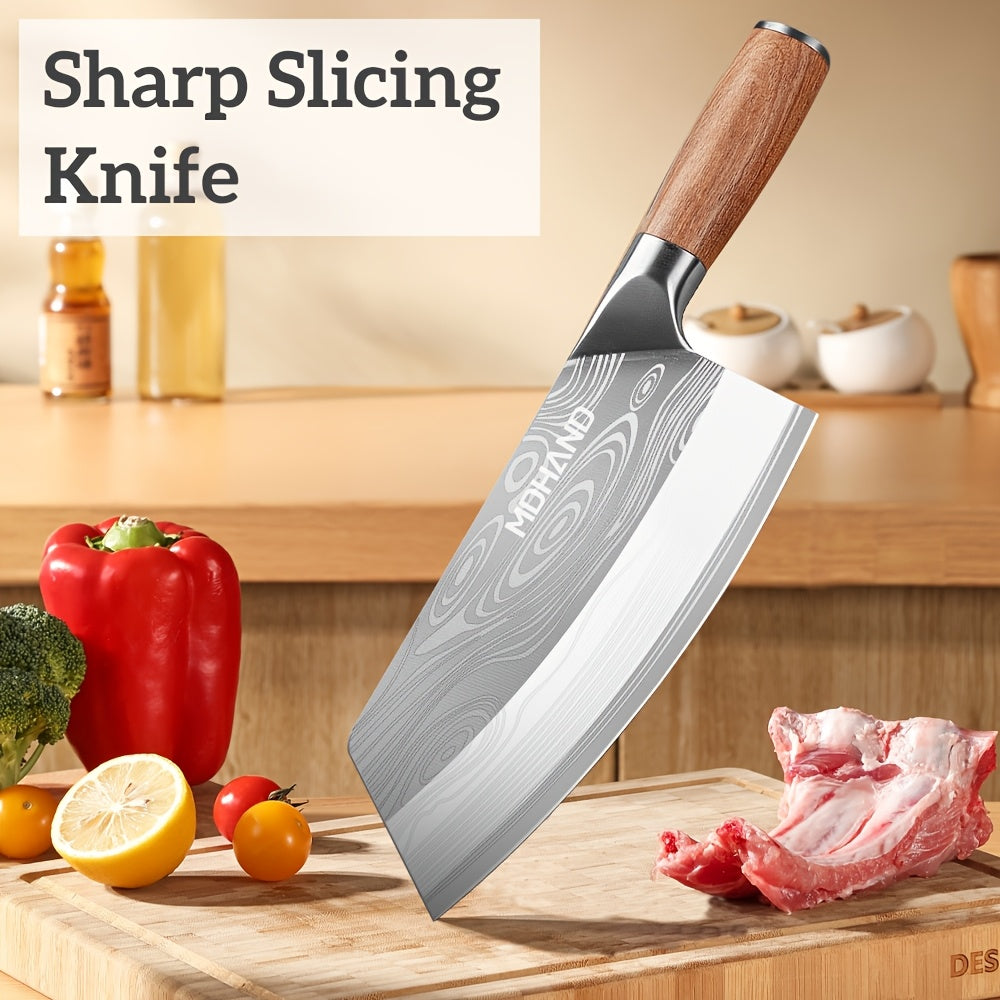 Cuchillo de cocina para preparación de carne y verduras | 19.81 cm y Acero Inoxidable