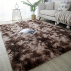 1 alfombra suave de felpa, alfombra de felpa antideslizante, alfombra suave de felpa para mesita de noche, alfombra tie-dye para sala de estar, decoración del hogar, alfombra para dormir mascotas, alfombra para dormitorio y sala de estar, decoración de la