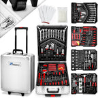 TRESKO® Juego de Herramientas Completo de 1400 piezas | Gabinete de Herramientas Lleno | Caja de Herramientas XXL | Bolsa de Herramientas con Herramientas | Carro de Herramientas | Acero al Cromo-Vanadio