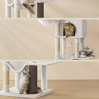 Árbol rascador para gatos 175cm | Juego descanso y cuidado de uñas