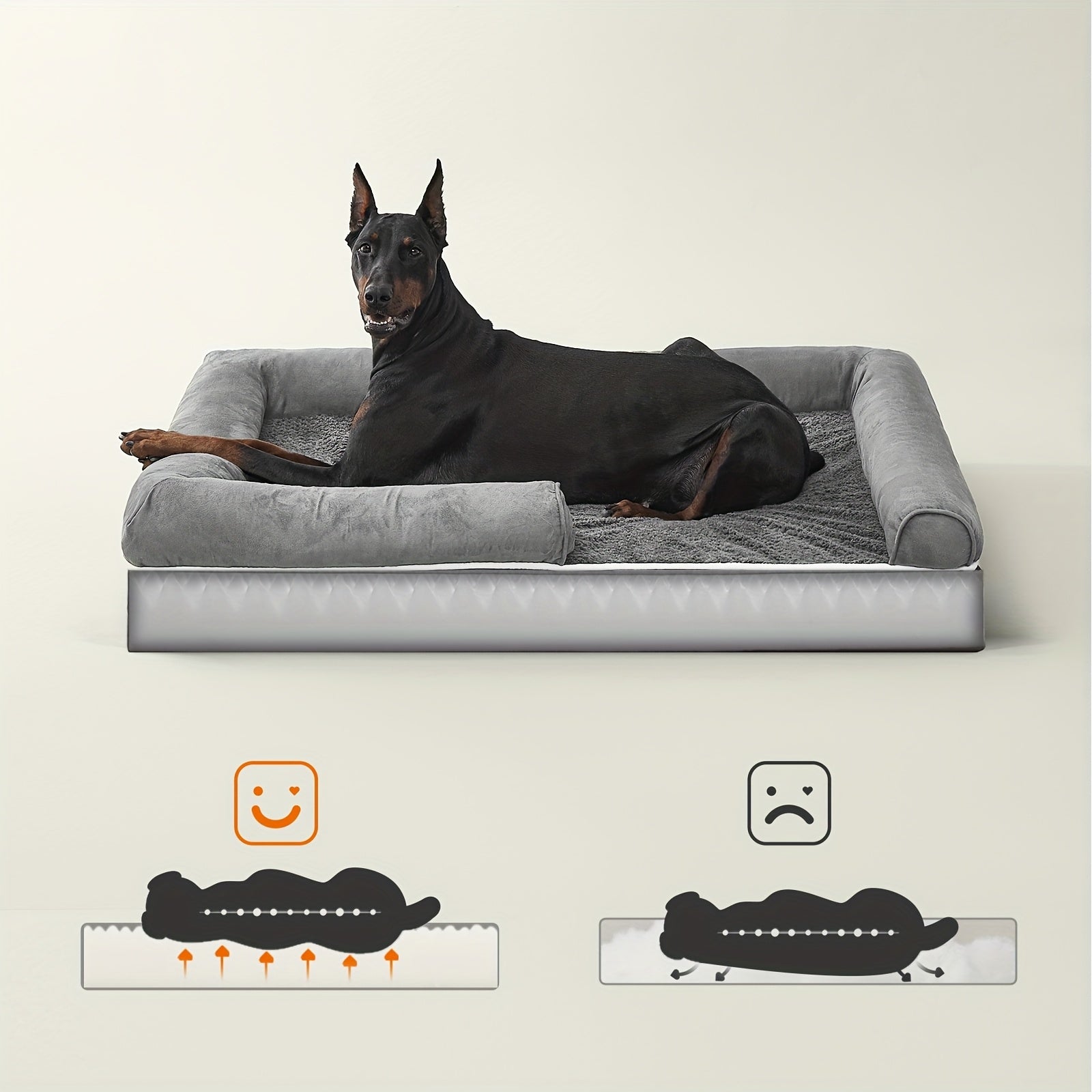 Cama para perros 20 cm | Descanso cómodo en casa