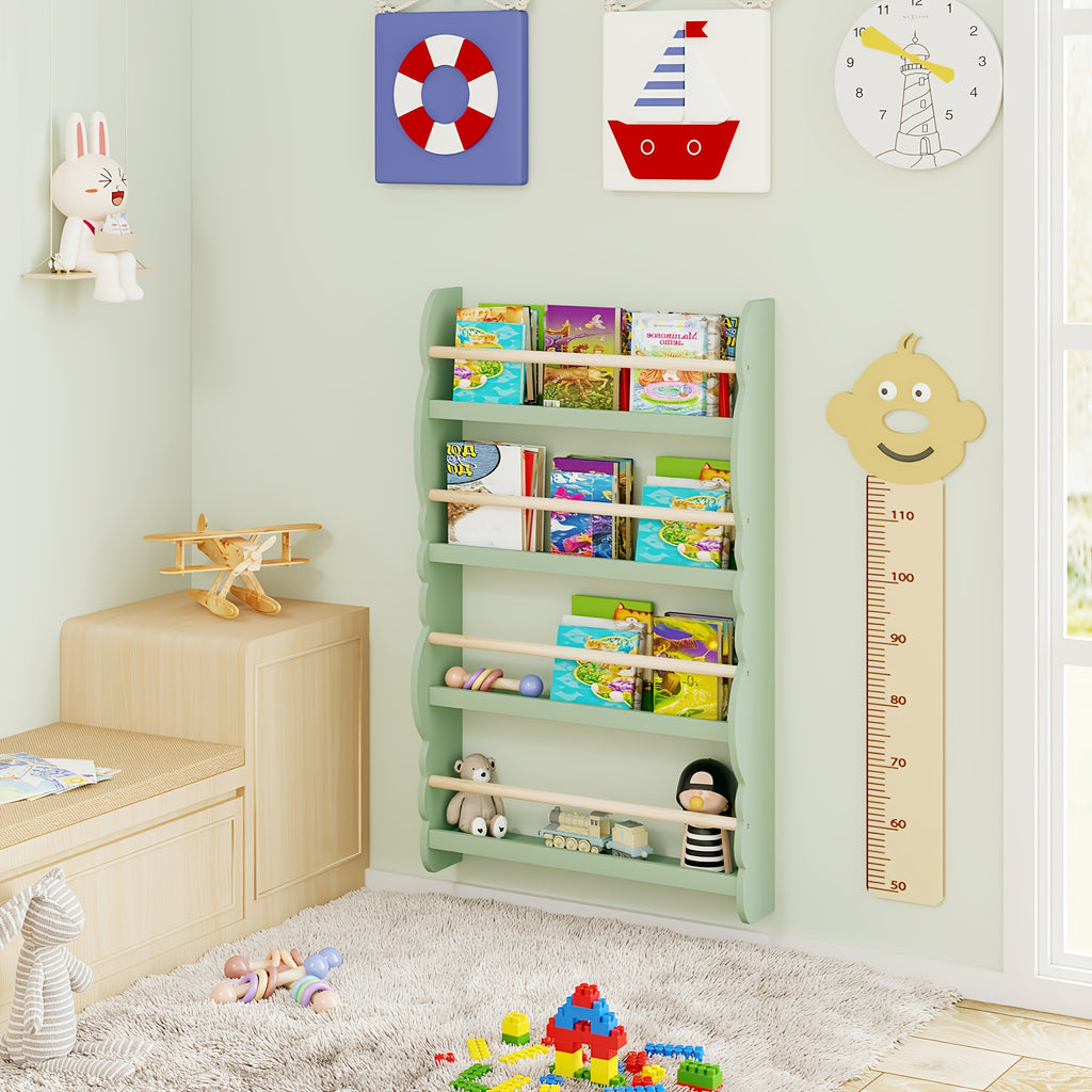 Librerías y estanterías | 1pc Estante Organizador de Libros con Estanterías para Almacenar Libros, Pino E1 MDF, Sala de Juegos o Sala de