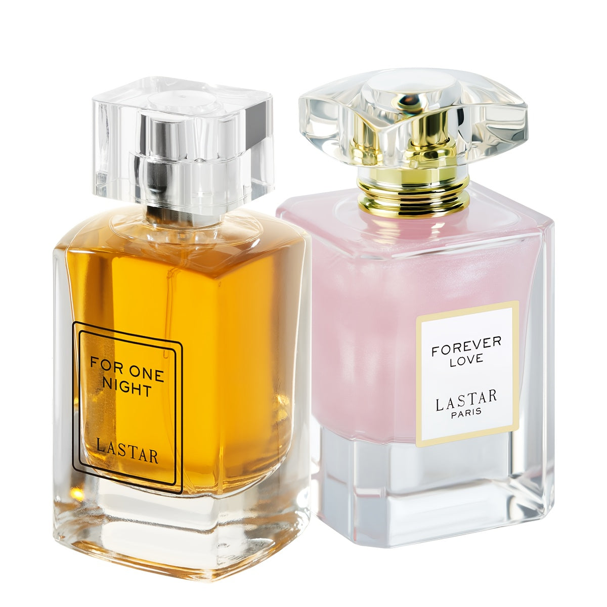Juego de dos botellas de perfume para mujer, total 105 ml, notas amaderadas y florales, fragancia de larga duración, perfume para mujer, adecuado para salir, ambiente de cita, la primera opción como regalo para tu novia, empaque exquisito (estilo caja de