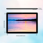 Tabletas Android | Tableta nueva con sistema Android 15, 10.1 pulgadas, 12 (3+9) GB de RAM, 64 GB de ROM + 1 TB de memoria ampliable, 2.0 + 8.0