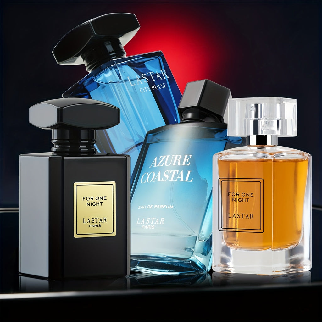 [4 Botellas] Fragancias para Hombre, Resuelve la Dificultad de Elección, Perfume de Feromonas, Muestra tu Encanto, Regalo de Perfume, Envuelto Individualmente, Perfecto para Citas y Viajes, Regalo de Cumpleaños para un Amigo / Regalo de San Valentín