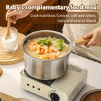 Juego de ollas de cocina multiusos con cesta para freír y tapa de cristal: cacerola antiadherente, freidora, olla para fideos, cacerola para leche, olla freidora de acero inoxidable, olla para cocinar pasta, apta para estufas de inducción y de gas, ideal