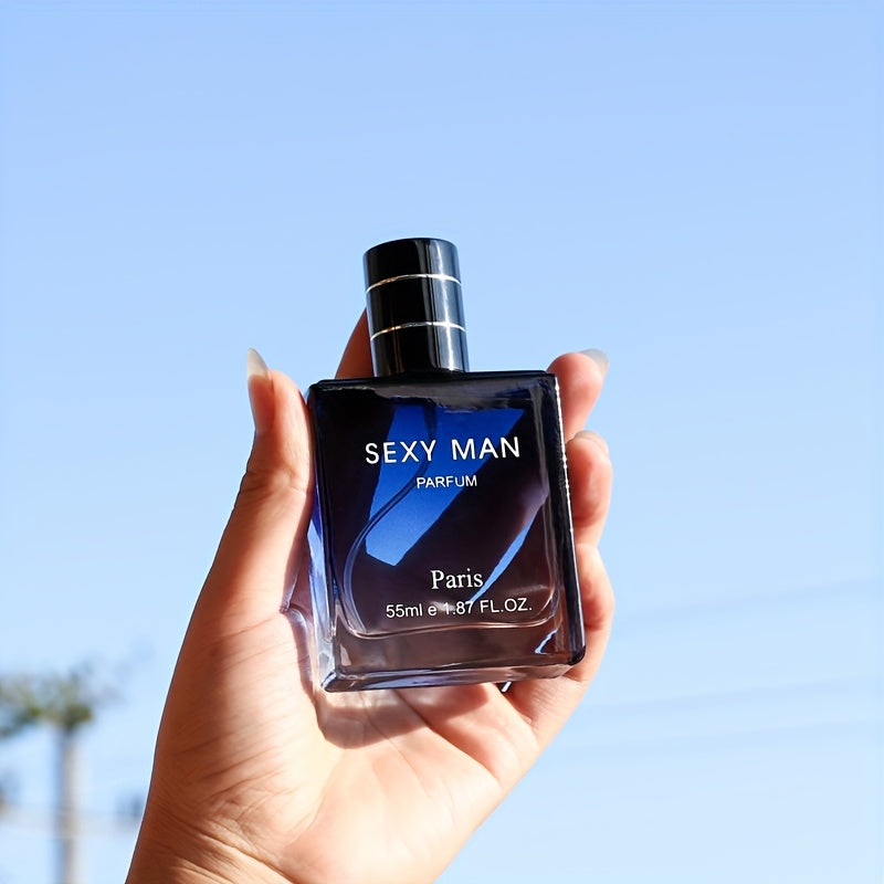Perfume para hombre de 55 ml + 3 ml, colonia con notas de madera, leche, cítricos y ébano, desprende un aroma caballeroso y duradero, perfecto para citas, fiestas y para regalar, regalos de San Valentín