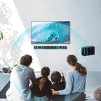 Barra de sonido con subwoofer, barra de sonido para Smart TV, barras de sonido inalámbricas 5.0, graves profundos, sistema de audio para TV con ARC/Opt/AUX para sonido de cine en casa mejorado, altavoz con control remoto por infrarrojos