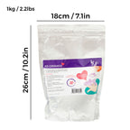 Polvo de Yeso Cerámico LG 1KG Blanco - Secado rápido, ideal para moldes, manualidades, trabajos artesanales, piezas de cerámica y decoración - DIY. Fácil de usar, adecuado para principiantes, seguro de trabajar e inodoro.