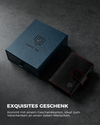 Cartera para hombre con bloqueo RFID, tarjetero con expulsión automática, bolsillo para monedas y ventana para identificación - Elegante carcasa de aluminio , capacidad para 8-10 tarjetas, estilo de negocios, perfecta como regalo de Navidad para hombres