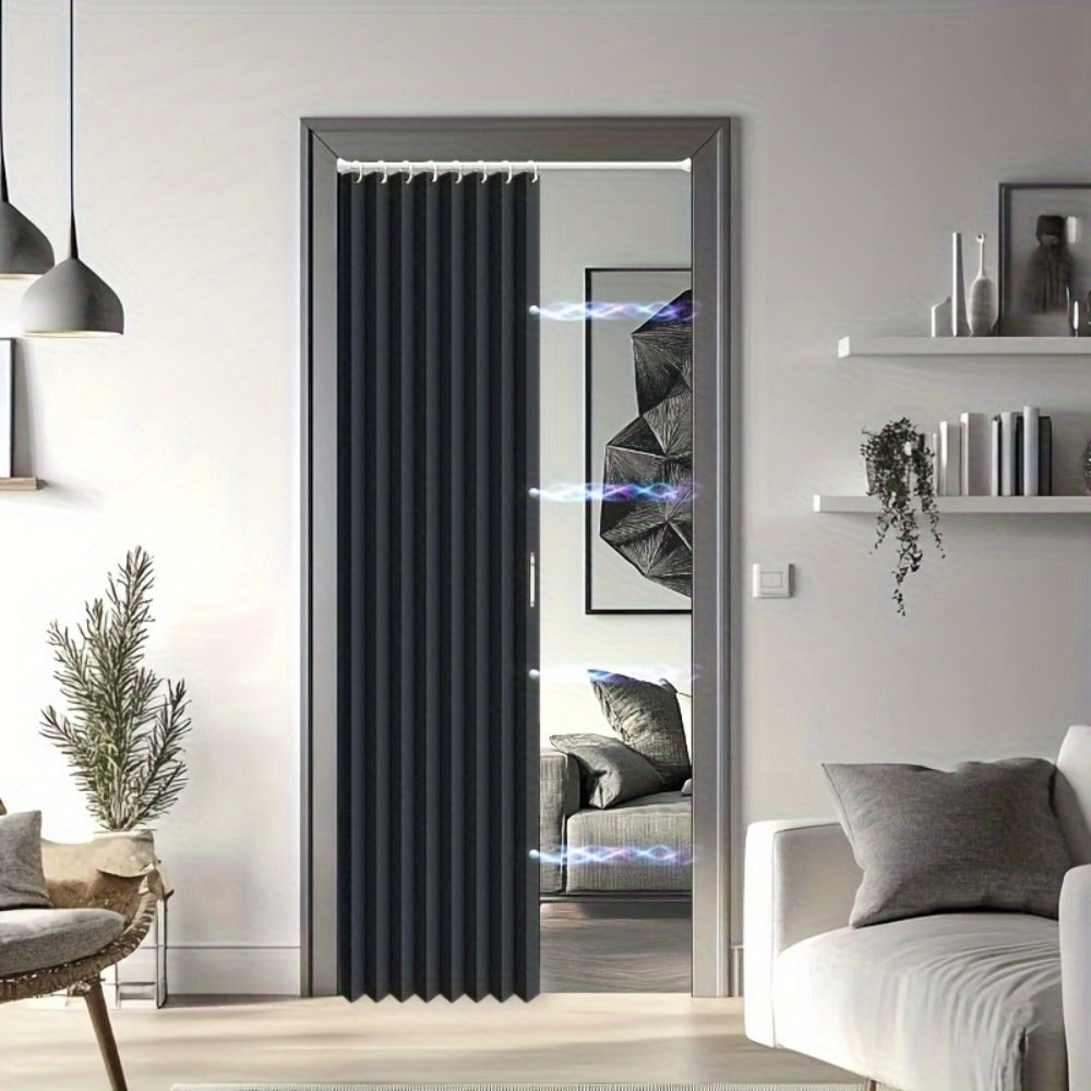 1 Cortina Magnética para Puerta, Cubierta Aislante para Puerta, Cortina Opaca para Puerta, Fácil de Instalar, Dormitorio, Sala de Estar, Cocina, División de Habitación