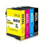 Cartuchos de tinta compatibles 603XL para varios modelos Epson Expression Home y Workforce, disponibles en paquetes de 1 a 10