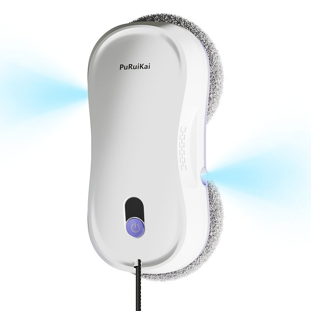 PuRuiKai M8 Robot Inteligente para Limpieza de Ventanas, Mini Robot Automático Bidireccional con Rociador, Control Remoto Eléctrico Programable, Regalo de Halloween