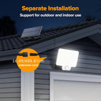 Luz solar exterior | 1/2 piezas Luces Solares para Exterior, 240 LED 3000LM Focos Solares con Sensor de Movimiento y Control Remoto, Foco Solar
