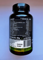 Vitasstrong Z-F, Suplemento Dietético con Extractos Vegetales, Vitaminas y Minerales, Rhodiola Rosea, Cromo Picolinato, Cafeína, Pimienta, Yodo, Vitamina B3 (Niacina)