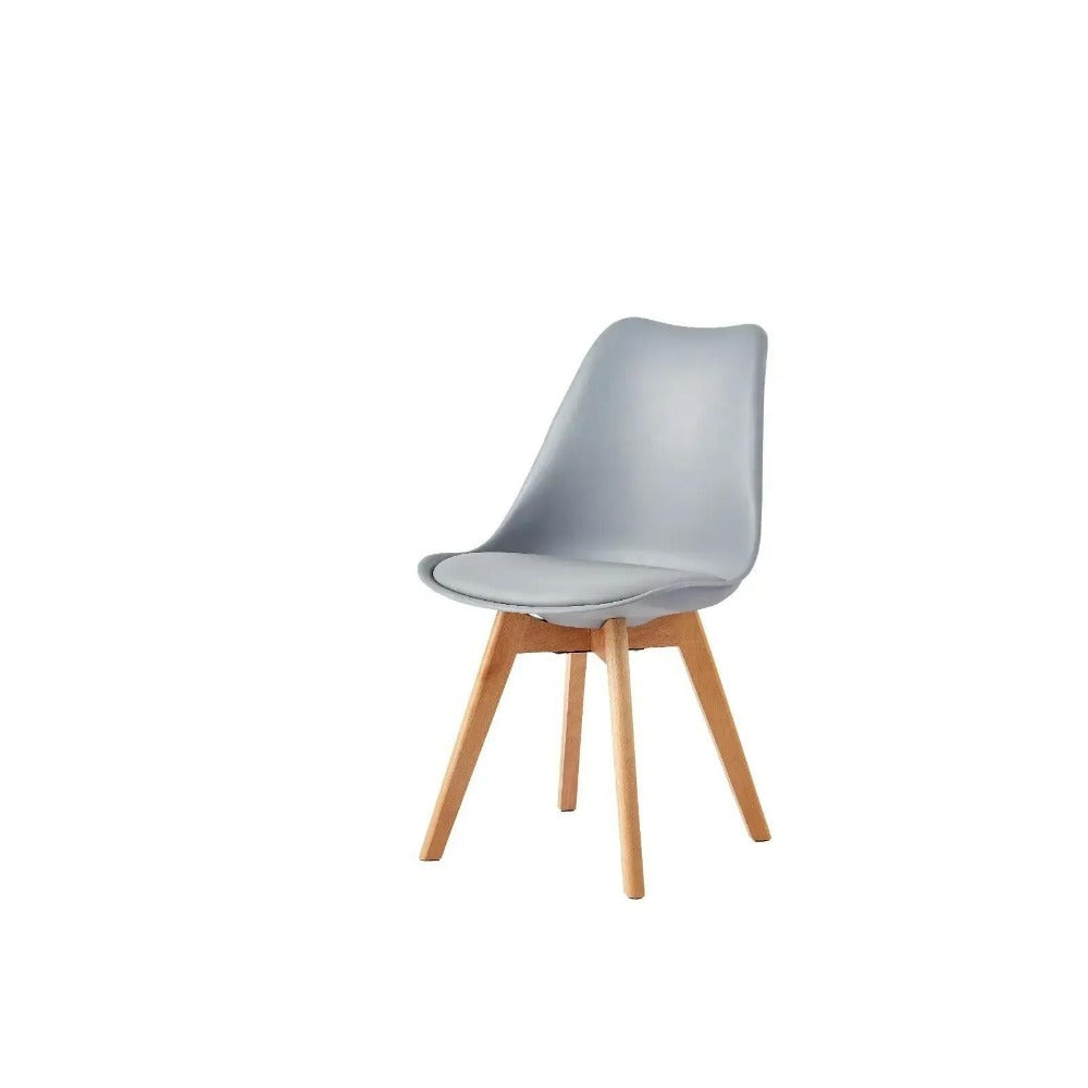 Sillas de comedor MCC Direct en juego de 4 piezas, sillas de cocina, sillas de oficina, silla de concha de diseño, "Eva" disponible en 7 colores de moda