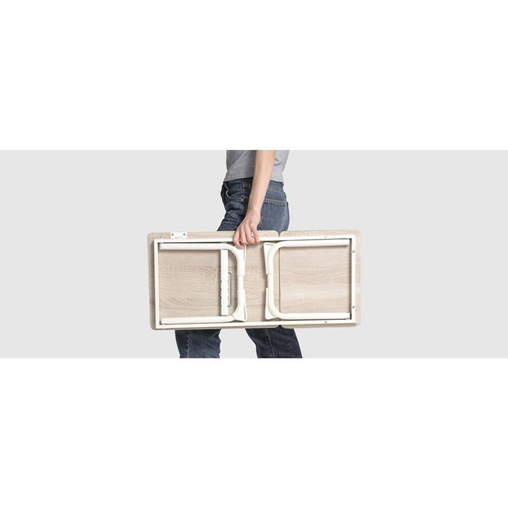 Mesa plegable para cama y sofá con altura ajustable de 5 niveles, bandeja con superficie ajustable y portavasos, mesa pequeña multifunción para ordenador, libros, trabajo y estudio en casa (56x32x25cm)