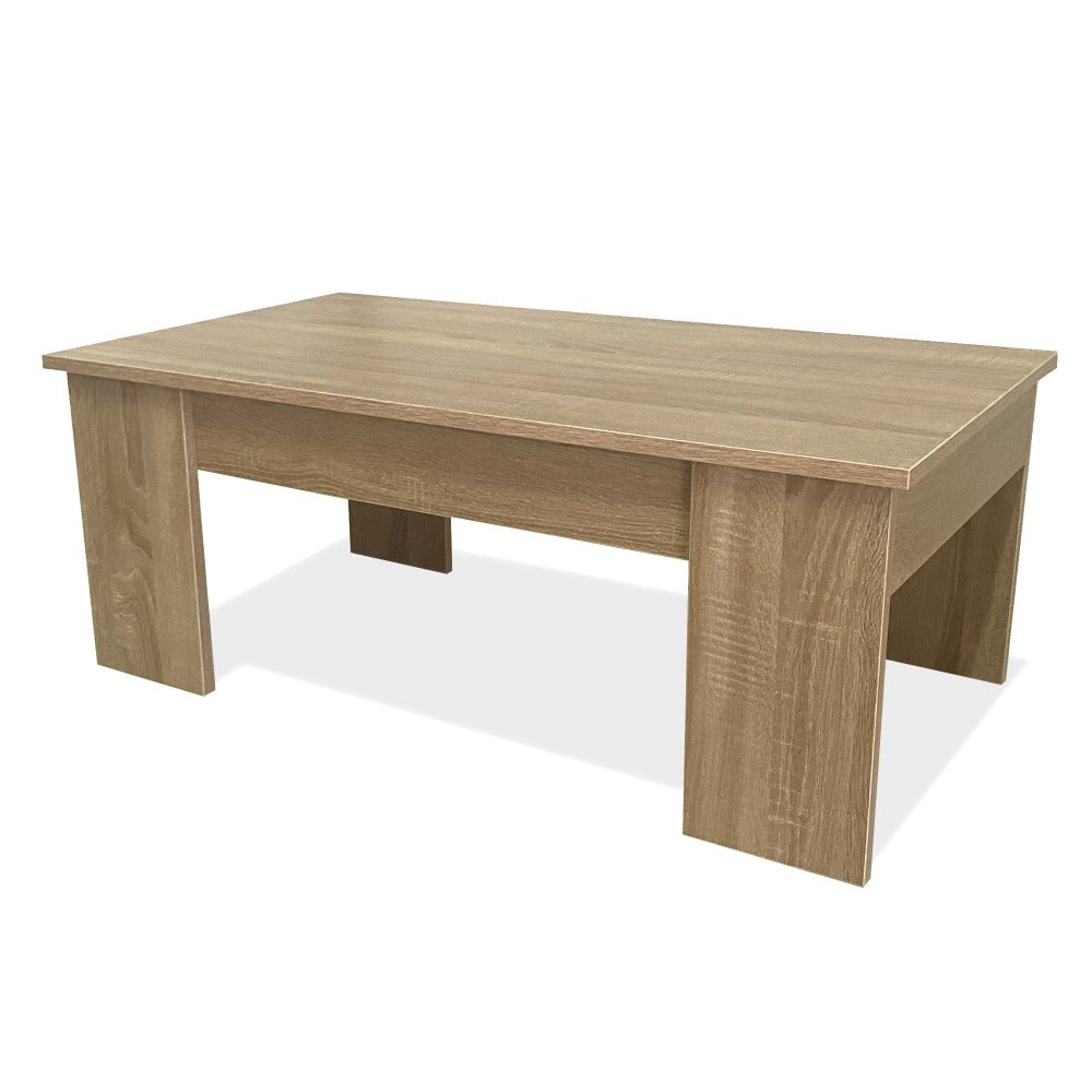 Mesa de Centro Elevable Nyana Home Mesa Multifuncional con Almacenaje Oculto Estructura Robusta y Estable Desplegable con Doble Altura