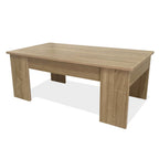 Mesa de Centro Elevable Nyana Home Mesa Multifuncional con Almacenaje Oculto Estructura Robusta y Estable Desplegable con Doble Altura