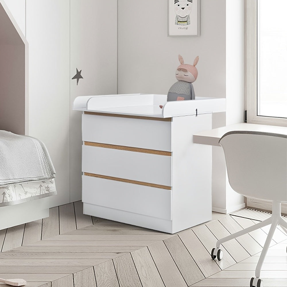 1 unidad de cajones de almacenamiento, cómoda con estantes extraíbles con adicionales, organizador de almacenamiento, muebles para el hogar, puede ser un tocador, organizador, gabinete con estantes y 3 cajones, dormitorio, sala de estar, baño, blanco