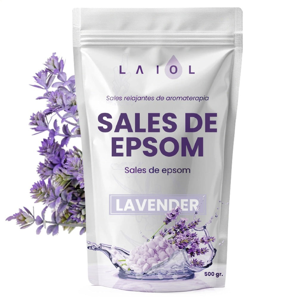Sales de Epsom para Baño y Pediluvio 500g, Sulfato de Magnesio de Alta Pureza, Disolución Rápida, Ideal para Bañera, Spa en Casa, Cuidado Personal y Rutina de Bienestar Diario