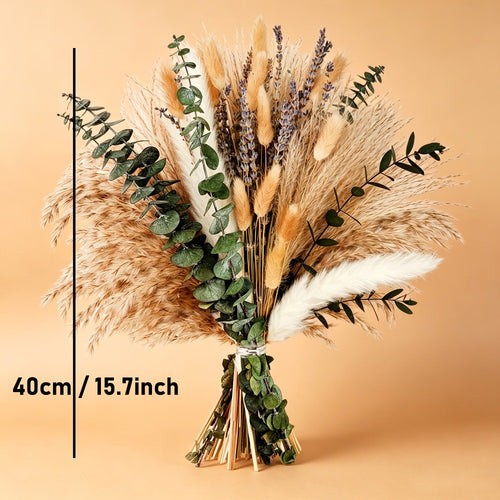 97 piezas de Cebada de las Pampas Boho, Guirnaldas Decorativas, Cebada Natural Seca, Flores Secas de Colas de Conejo, Perfectas para Bodas, Decoraciones de Fiesta Boho y Decoración de Mesa, Decoración del Hogar, Fiesta Rústica de Granja