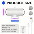 4/2/1 Luz Nocturna LED Inteligente con Sensor de Movimiento, 3 Modos de Iluminación, Cambio de Color RGB, Montaje Magnético Recargable USB para Entrada, Dormitorio y Armario