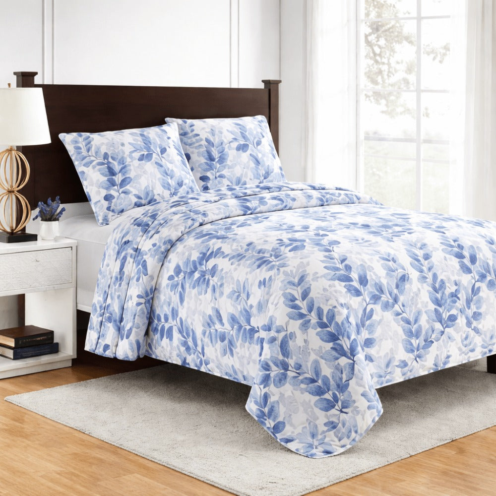Colcha Bouti Verano Estampada Reversible – Microfibra Suave y Duradera, Antiárrugas, Secado Rápido, Ligera para Cama Individual 90 y Doble – Sin Fundas de Almohada