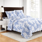 Colcha Bouti Verano Estampada Reversible – Microfibra Suave y Duradera, Antiárrugas, Secado Rápido, Ligera para Cama Individual 90 y Doble – Sin Fundas de Almohada