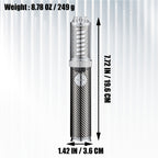 Encendedor recargable | Encendedor de metal (Quemador no incluido), diseño potente de salida de chorro de vórtice visible grande, encendedor