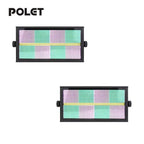 POLET 200W LEDRGBW 4 en 1 luz estroboscópica con partición 8+8 blanca 8000K DMX512 superbrillante para DJ, lavado, bodas, bar, efectos de iluminación escénica estroboscópica para fiestas, clubes y espectáculos