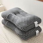 Paquete de 2 almohadas de cama, almohada delgada y suave, relleno de almohada multiusos, transpirable y que absorbe la humedad para dormir, suave y duradera, almohadas cómodas para dormitorio y sala de estar, apta para uso en todas las estaciones