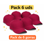 PACK DE 6 GORRAS