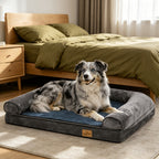 Cama duradera para perro grande: Cama tipo sofá acogedora jumbo extragrande para perro, espuma de esponja ortopédica, funda extraíble y lavable, para uso en invierno y verano