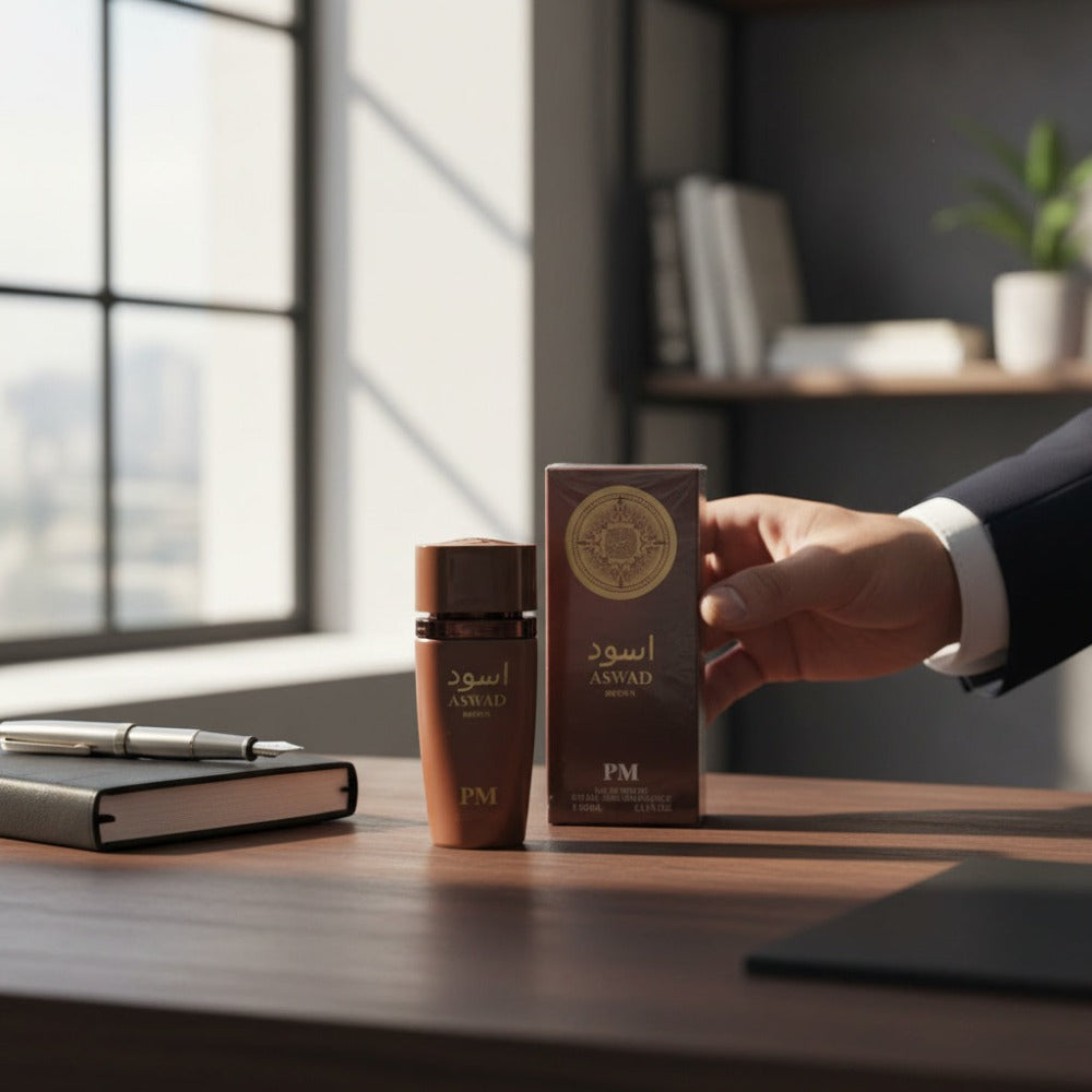 Everlyx - Perfume ASWAD Brown PM Eau de Parfum 100 ml - Fragancia intensa y envolvente con carácter oriental y fondo cálido, ideal para noches y ocasiones especiales
