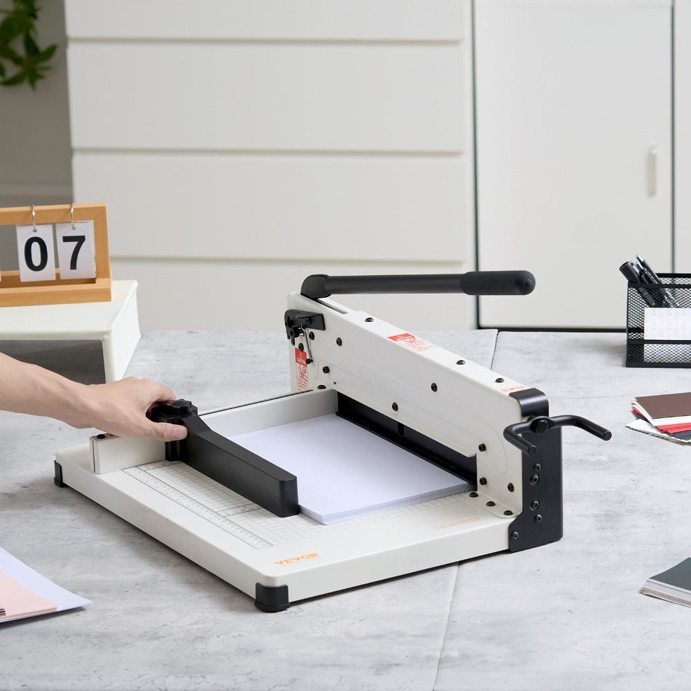 VEVOR Cortadora de papel 12" A4 Cizalla de papel Trimmer 400 Hojas Capacidad Base metálica