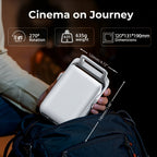 Proyector 4K con Soporte 1080P HD Local con Wifi6 y BT5.4, 650ANSI, Cine en Casa con Enfoque Automático y Keystone, para Uso en Interiores, Proyector Inteligente Compatible con Teléfono/Dispositivo TV/PC/PS5