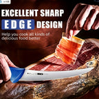 4 Piezas Cuchillo de Cocina, Cuchillo de Filetear, Utensilios de Cocina, Accesorios y Gadgets de Cocina, Cuchillo de Chef, Cuchillo de Frutas, Cuchillo de Carnicero de Acero Inoxidable, Cuchillo Profesional Afilado para Cocinar Carne, Cuchillo de Cocina p
