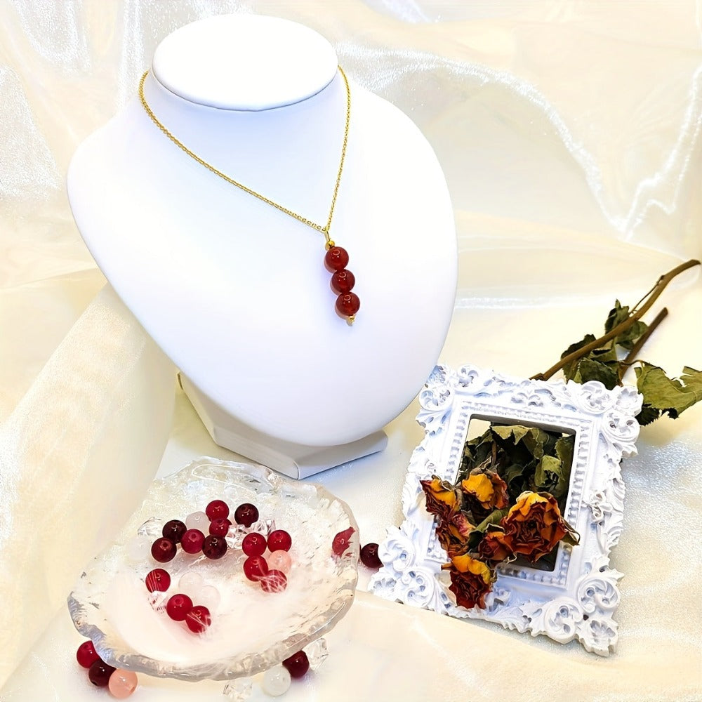 Set de 1200+ Piezas de Cuentas de Vidrio y Cristal de 8Mm, Surtido de 56 Colores Vibrantes, Cuentas Redondas Sueltas para Hacer Joyas, Pulseras, Collares y Aretes, Suministros para Manualidades, Material Seguro Conforme a las Normas Europeas, Ideal para P