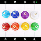 Campana de 8 Tonos C D E F G A B C con Colores Brillantes, Fácil de Tocar para el Desarrollo Musical y la Inteligencia - 8X Presión Manual