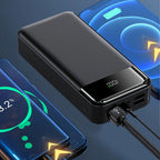Power Bank de Alta Capacidad 50000mAh con Carga Súper Rápida, Interfases USB/Type-C/Micro, Equipado con Lámpara LED y Pantalla de Nivel de Batería. Adecuado para Cargar Rápido iPhone y Dispositivos Android. Fuente de Energía de Emergencia