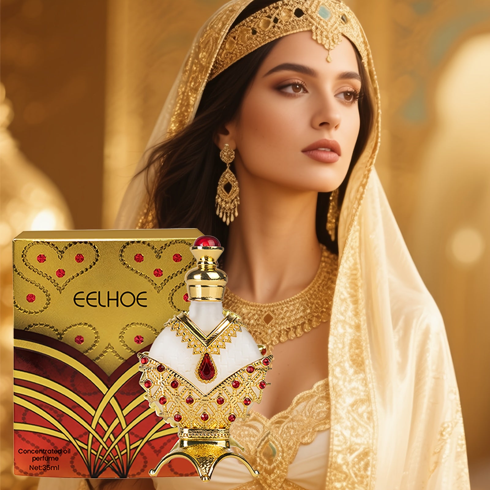Perfume Árabe en Aceite | Fragancia Lujosa y Duradera, Apariencia Elegante, El Regalo Perfecto para Damas