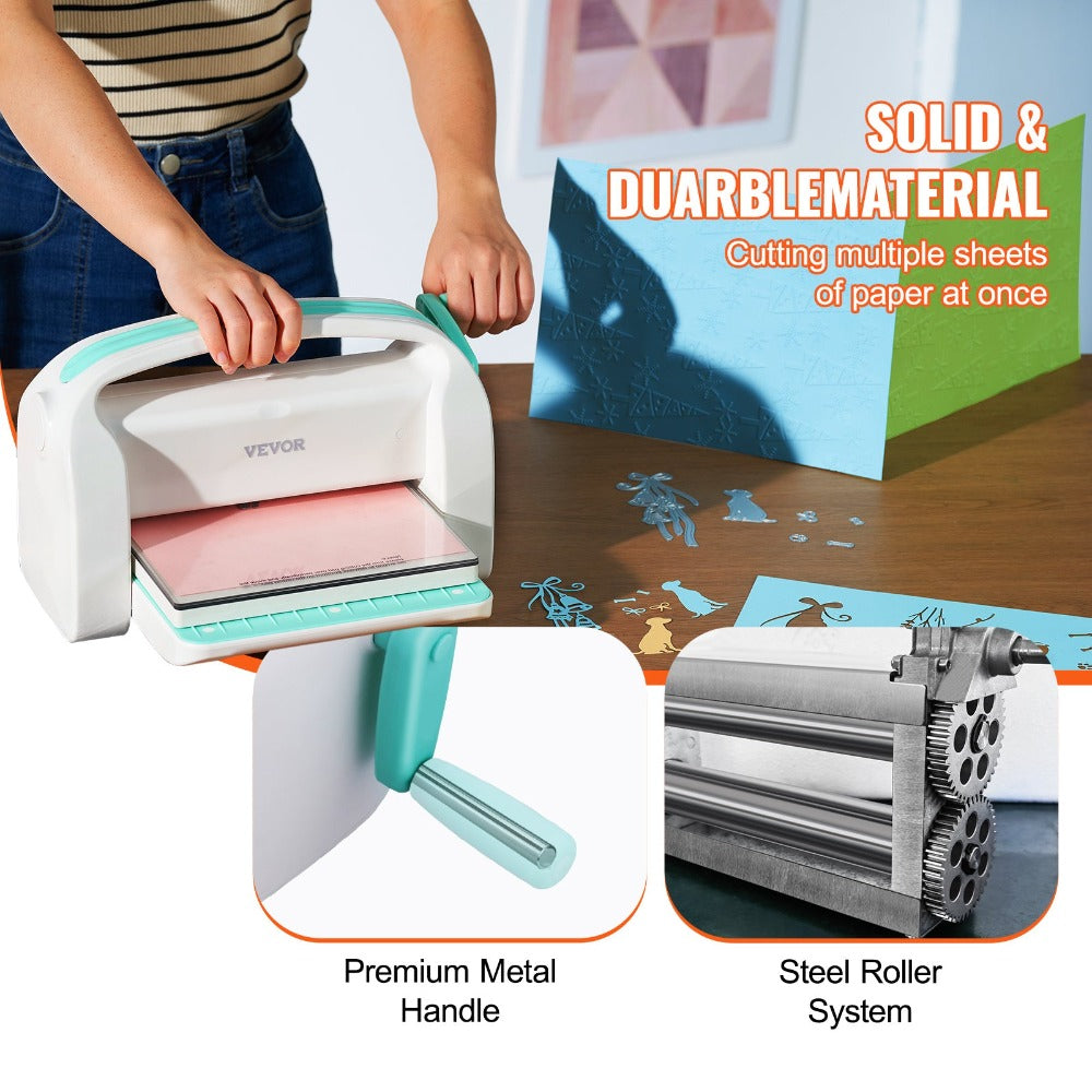 Máquina manual de troquelado y estampado VEVOR con apertura de 9" para arte, manualidades y scrapbooking
