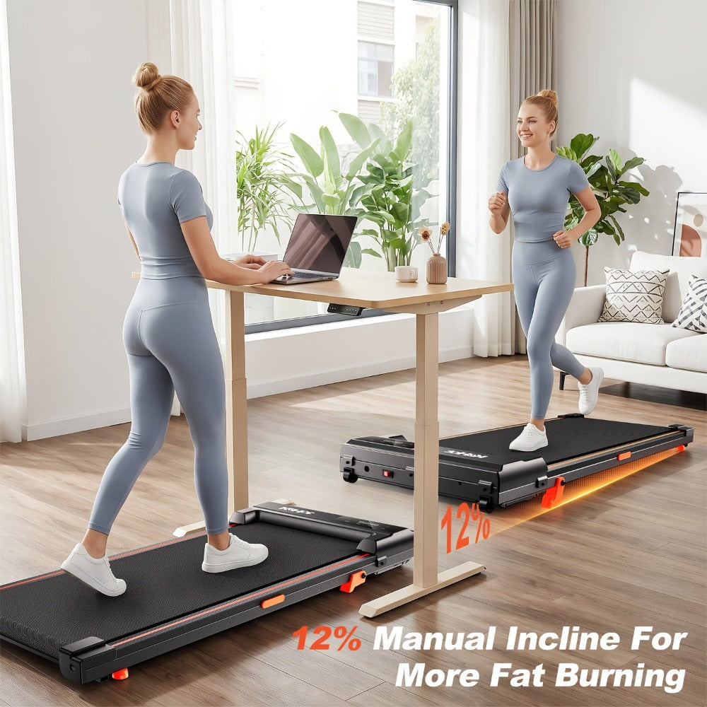 Andador para debajo del escritorio, operación conveniente con control remoto, pantalla LED, no requiere instalación, adecuado para fitness en casa, relajación en la oficina, sin batería