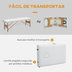 Camilla de masaje plegable 87 cm plegable | Fisioterapia estética masaje y uso profesional