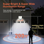 Luces solares LED para exterior 2 piezas | Jardín, pared y seguridad exterior
