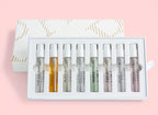 Set de perfume Senior para mujer, 8 piezas, spray de fragancia corporal, fragancia duradera y rica, fragancia rica, aroma dulce y romántico, fijación de fragancia a largo plazo, encanto único, para citas diarias, viajes, trabajo, deportes, opción perfecta